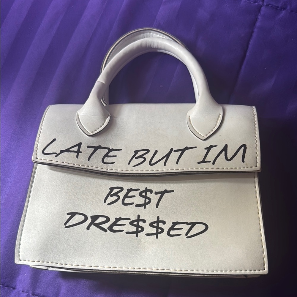 Stylish Cream Handbag